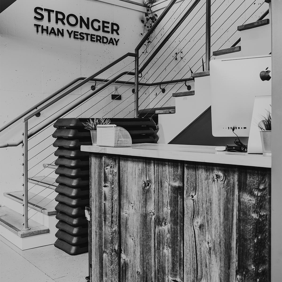 Ride studio entry way